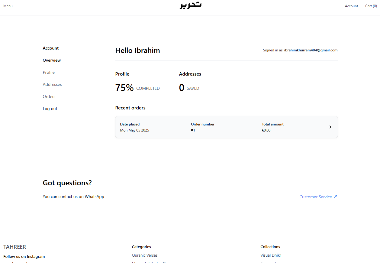 Calligraphy Ecommerce Website - Slide 5 - Web Development Project