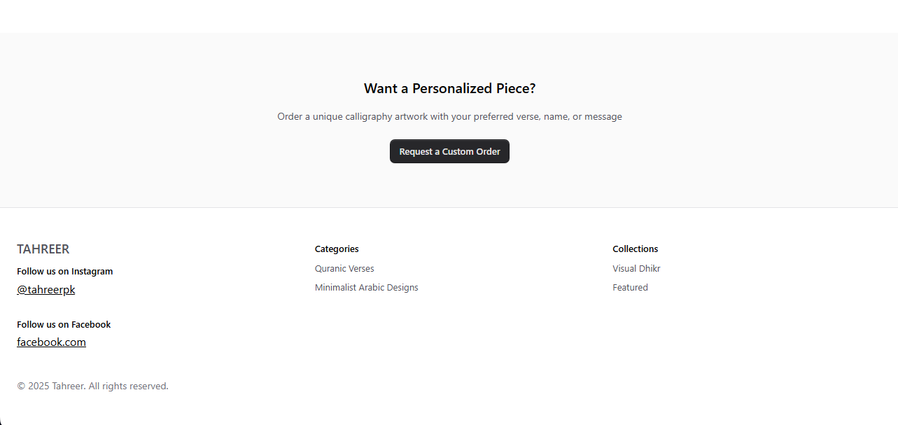 Calligraphy Ecommerce Website - Slide 4 - Web Development Project